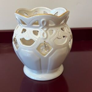 Lenox Garden Lights Votive - Ivory with gold trim